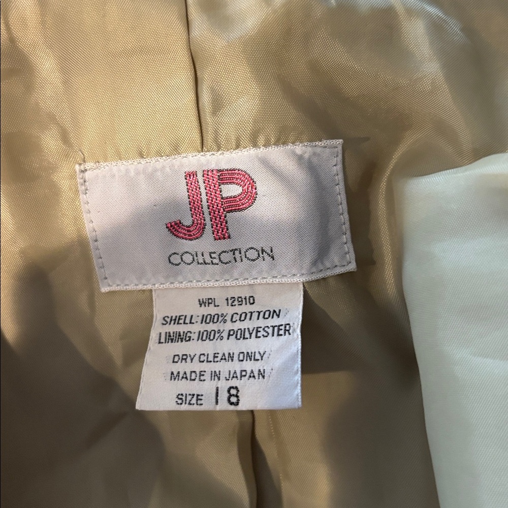 JM Collection Light Tan Jacket